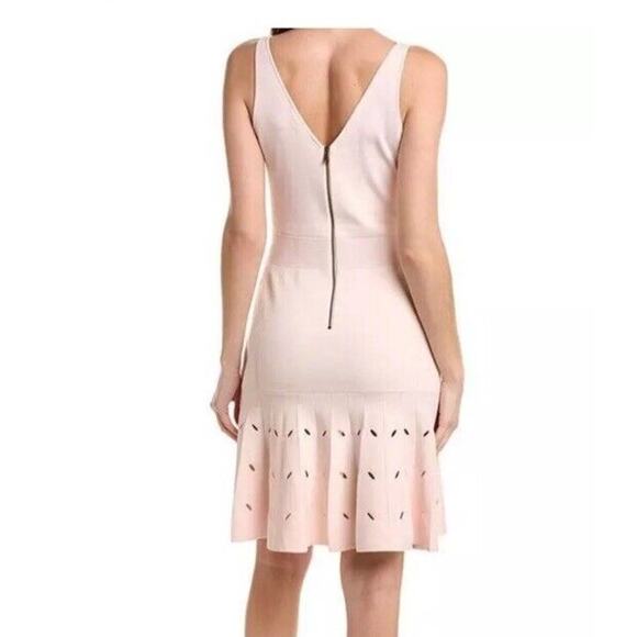 Ted Baker Ambyr Full Needle Stitch Detailed Hem Mini Dress Size 8 - Picture 4 of 7